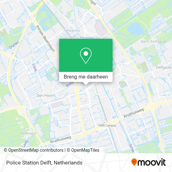 Police Station Delft kaart