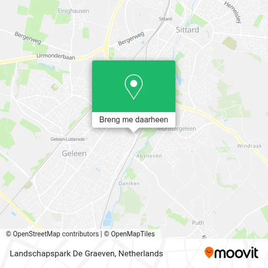 Landschapspark De Graeven kaart