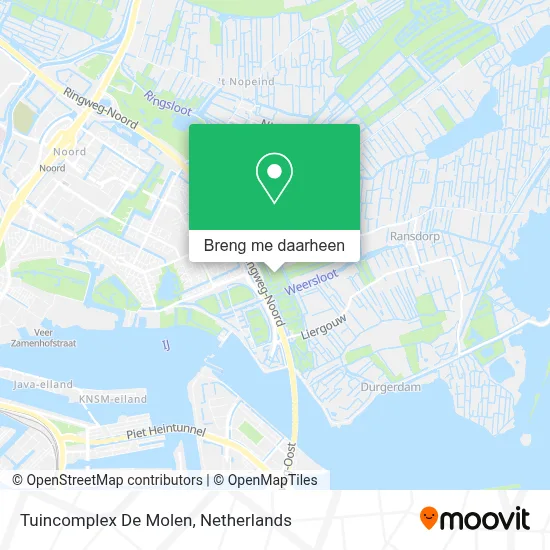 Tuincomplex De Molen kaart