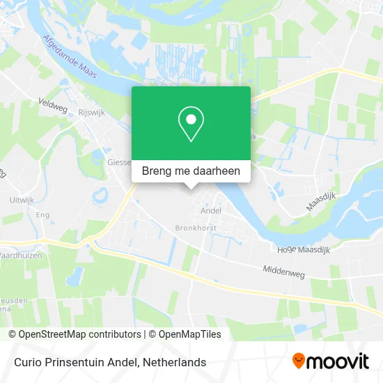 Curio Prinsentuin Andel kaart