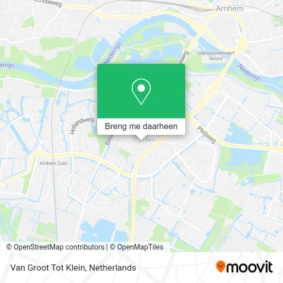 Van Groot Tot Klein kaart