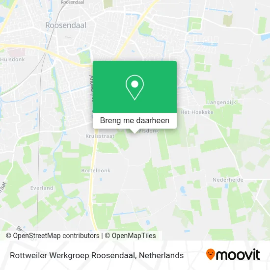 Rottweiler Werkgroep Roosendaal kaart