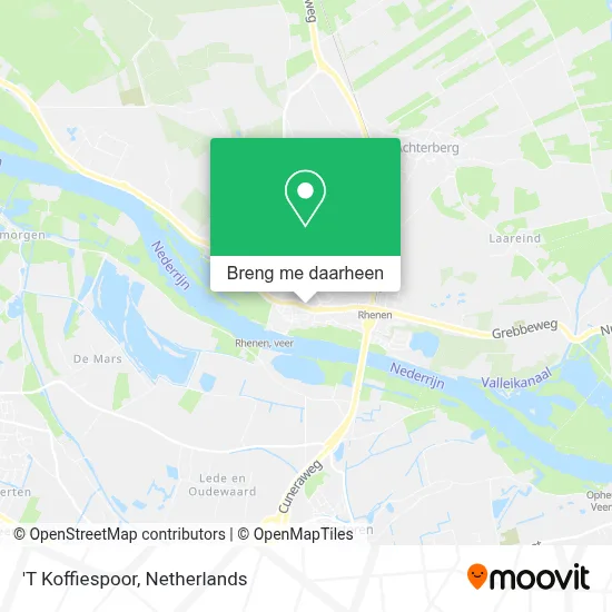 'T Koffiespoor kaart
