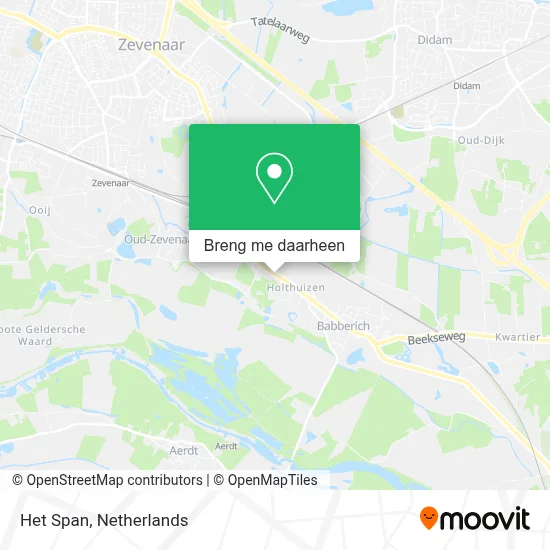 Het Span kaart