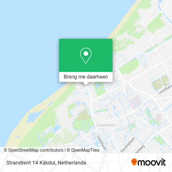 Strandtent 14 Kijkdui kaart