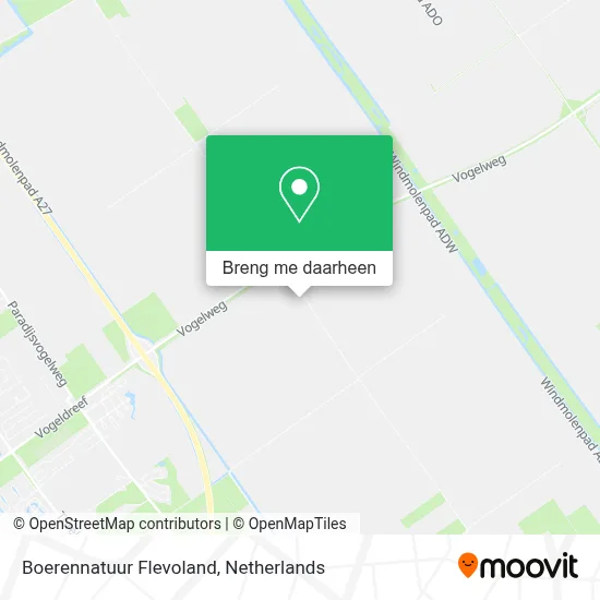 Boerennatuur Flevoland kaart