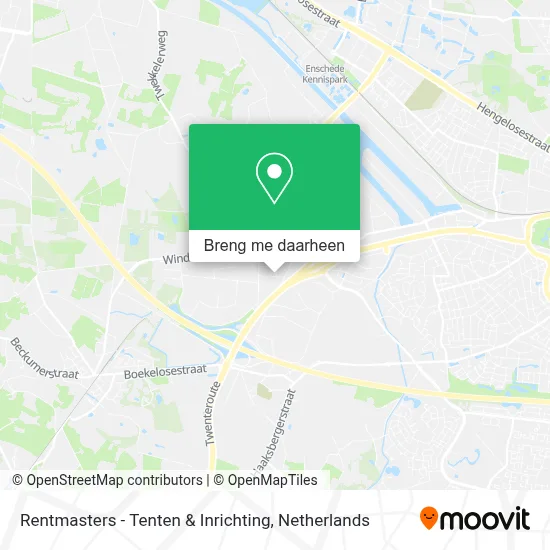 Rentmasters - Tenten & Inrichting kaart