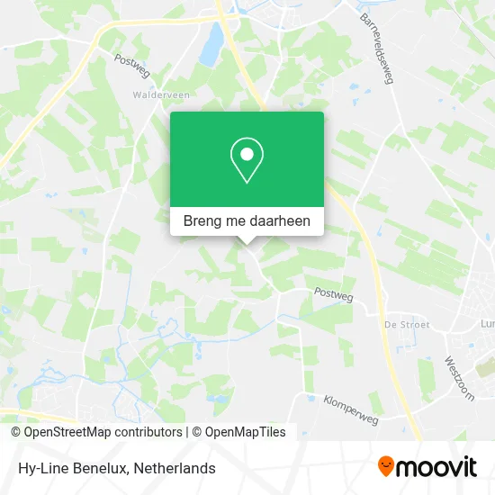 Hy-Line Benelux kaart