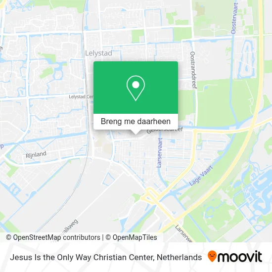 Jesus Is the Only Way Christian Center kaart
