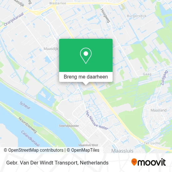 Gebr. Van Der Windt Transport kaart
