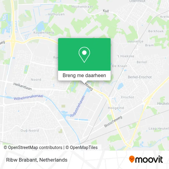 Ribw Brabant kaart