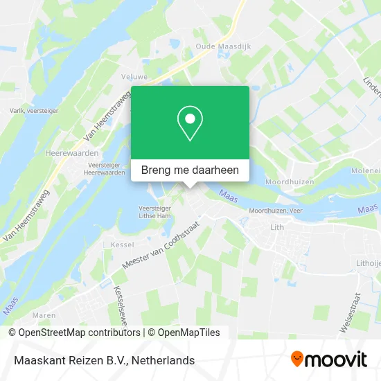 Maaskant Reizen B.V. kaart