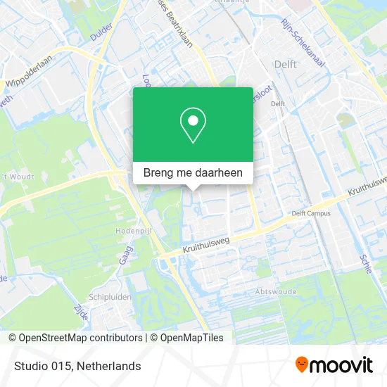 Studio 015 kaart