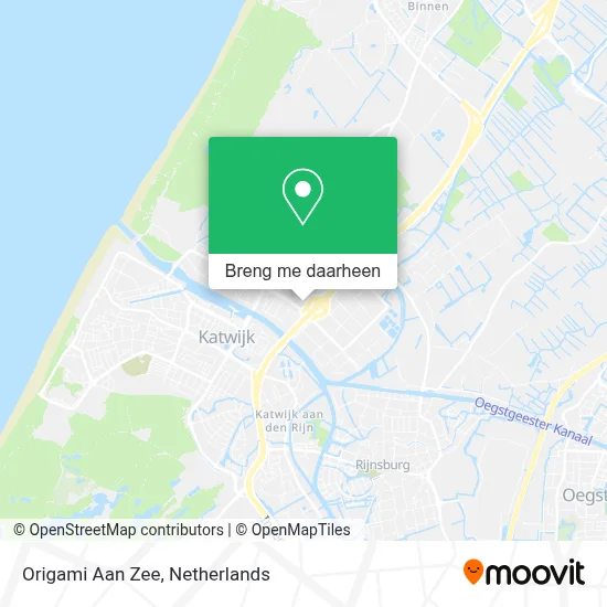 Origami Aan Zee kaart