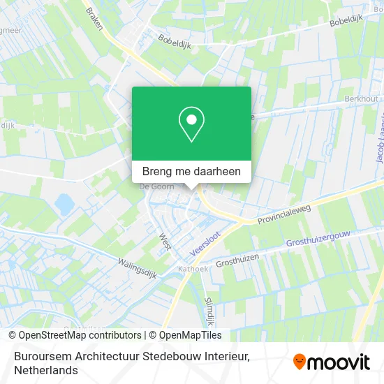 Buroursem Architectuur Stedebouw Interieur kaart