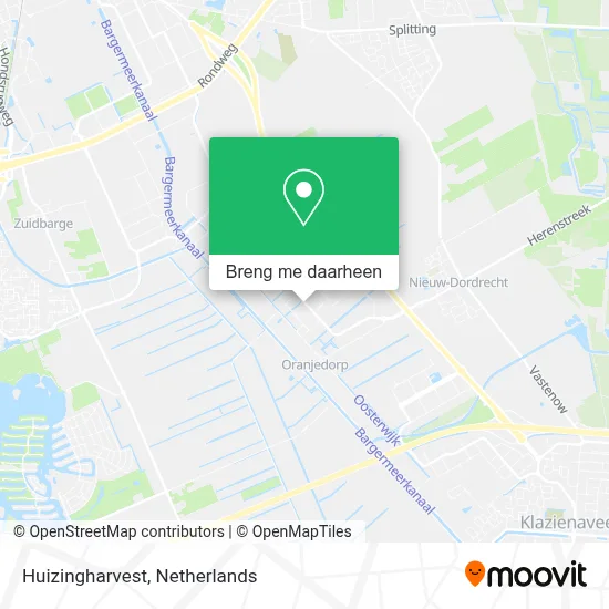 Huizingharvest kaart
