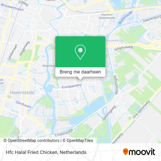 Hfc Halal Fried Chicken kaart