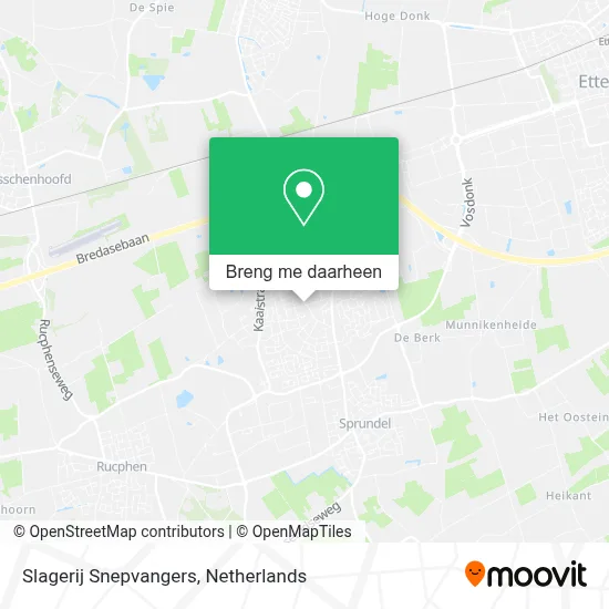 Slagerij Snepvangers kaart