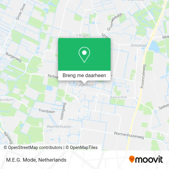 M.E.G. Mode kaart
