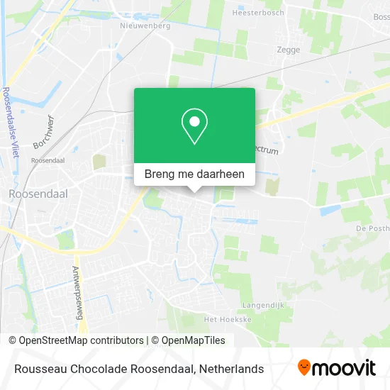 Rousseau Chocolade Roosendaal kaart