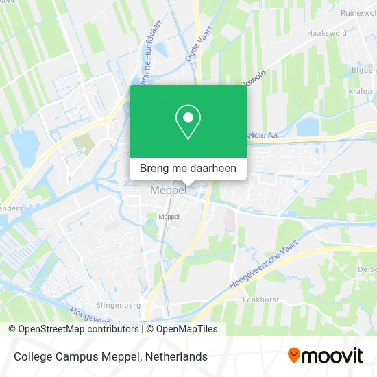 College Campus Meppel kaart