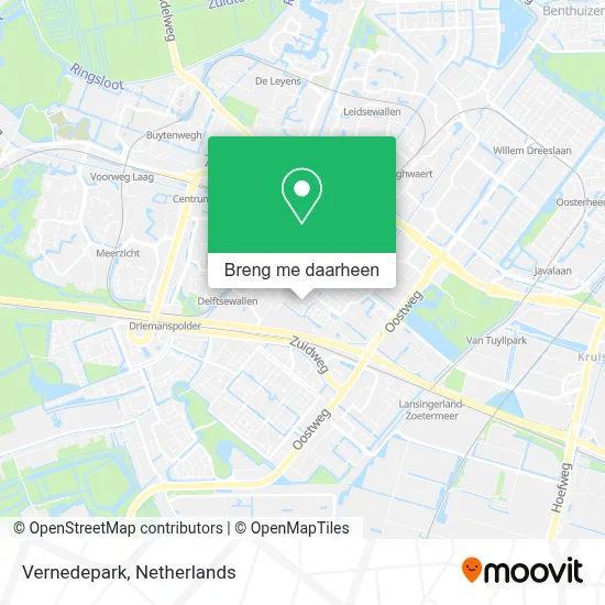 Vernedepark kaart