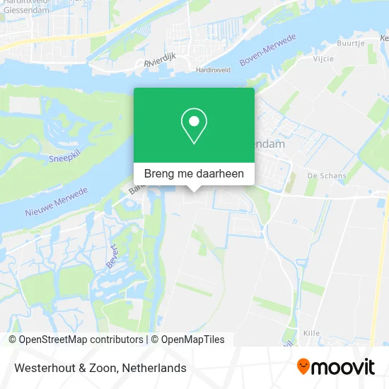 Westerhout & Zoon kaart