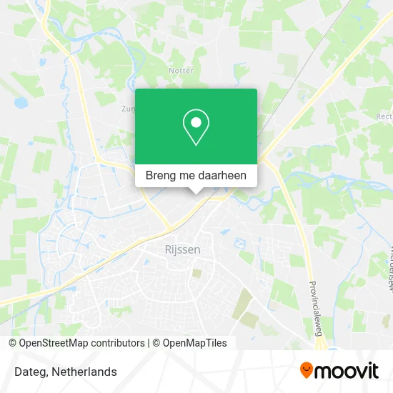 Dateg kaart