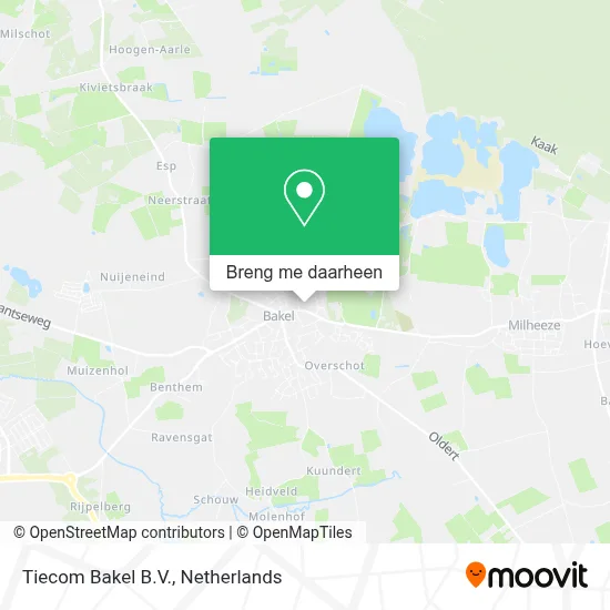 Tiecom Bakel B.V. kaart
