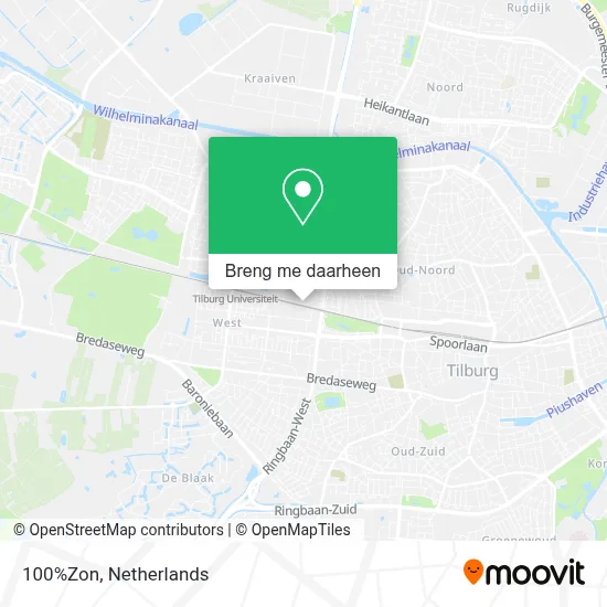 100%Zon kaart