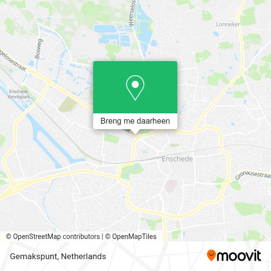 Gemakspunt kaart