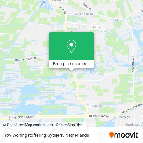 Rw Woningstoffering Gytsjerk kaart