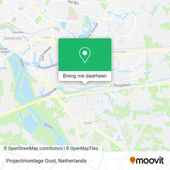 Projectmontage Oost kaart