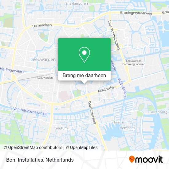 Boni Installaties kaart