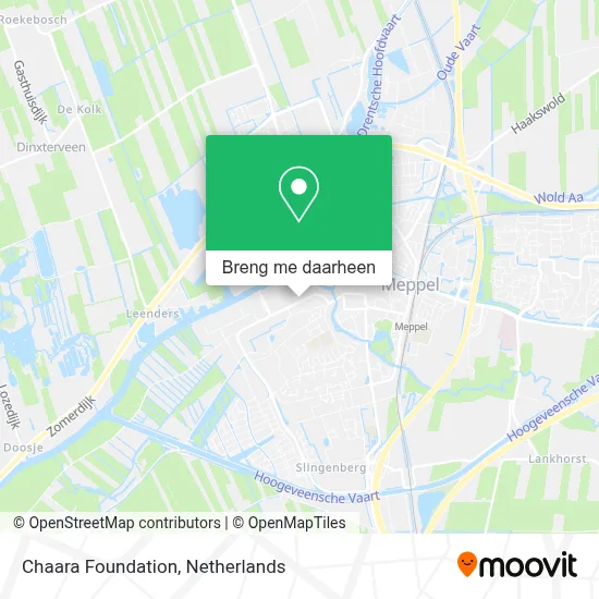 Chaara Foundation kaart