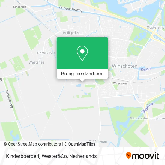 Kinderboerderij Wester&Co kaart