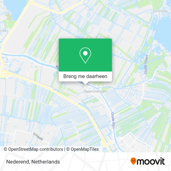 Nederend kaart