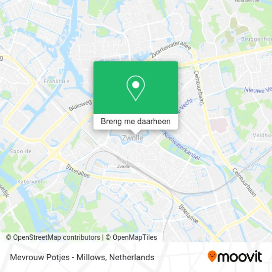 Mevrouw Potjes - Millows kaart