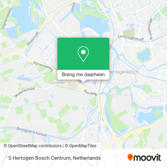 ' S Hertogen Bosch Centrum kaart