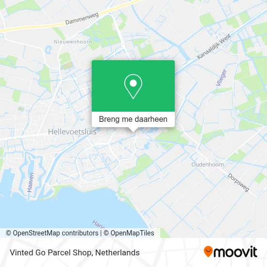 Vinted Go Parcel Shop kaart