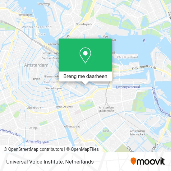 Universal Voice Institute kaart