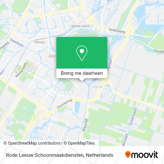 Rode Leeuw Schoonmaakdiensten kaart