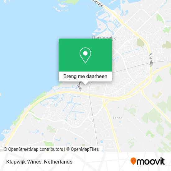 Klapwijk Wines kaart
