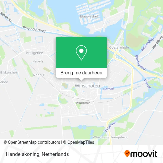 Handelskoning kaart