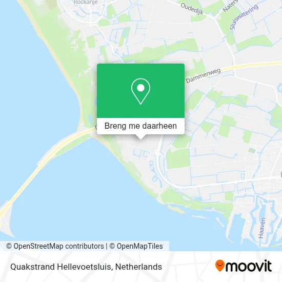 Quakstrand Hellevoetsluis kaart