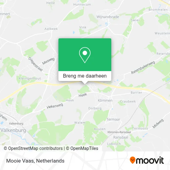 Mooie Vaas kaart