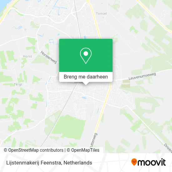 Lijstenmakerij Feenstra kaart