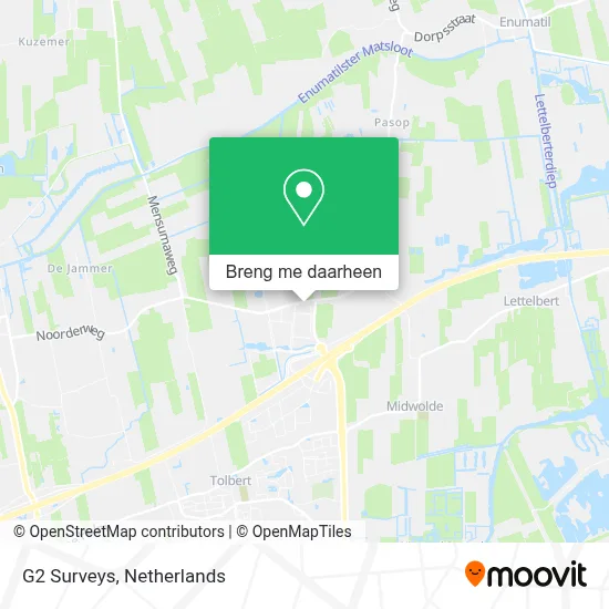 G2 Surveys kaart