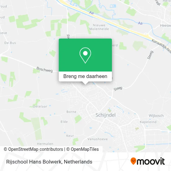 Rijschool Hans Bolwerk kaart