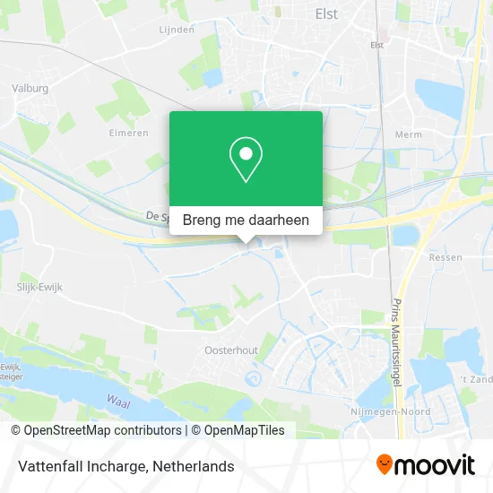 Vattenfall Incharge kaart